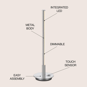 Keira 16.5" LED Integrated Table Lamp - JONATHAN Y